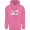 The Rodfather Funny Fishing Fisherman Mens 80% Cotton Hoodie Azelea