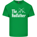 The Rodfather Funny Fishing Fisherman Mens Cotton T-Shirt Tee Top Irish Green