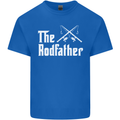 The Rodfather Funny Fishing Fisherman Mens Cotton T-Shirt Tee Top Royal Blue