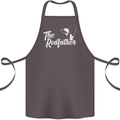 The Rodfather Funny Fishing Rod Father Cotton Apron 100% Organic Dark Grey