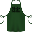 The Rodfather Funny Fishing Rod Father Cotton Apron 100% Organic Forest Green