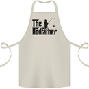 The Rodfather Funny Fishing Rod Father Cotton Apron 100% Organic Natural
