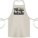 The Rodfather Funny Fishing Rod Father Cotton Apron 100% Organic Natural