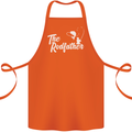 The Rodfather Funny Fishing Rod Father Cotton Apron 100% Organic Orange