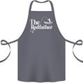 The Rodfather Funny Fishing Rod Father Cotton Apron 100% Organic Steel