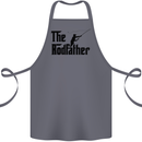 The Rodfather Funny Fishing Rod Father Cotton Apron 100% Organic Steel