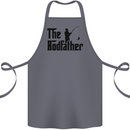The Rodfather Funny Fishing Rod Father Cotton Apron 100% Organic Steel