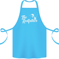 The Rodfather Funny Fishing Rod Father Cotton Apron 100% Organic Turquoise