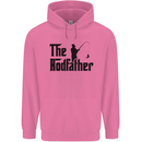 The Rodfather Funny Fishing Rod Father Mens 80% Cotton Hoodie Azelea