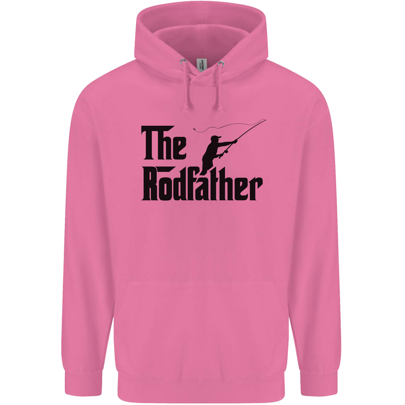 The Rodfather Funny Fishing Rod Father Mens 80% Cotton Hoodie Azelea