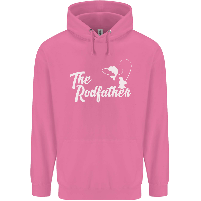 The Rodfather Funny Fishing Rod Father Mens 80% Cotton Hoodie Azelea