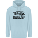 The Rodfather Funny Fishing Rod Father Mens 80% Cotton Hoodie Light Blue