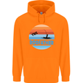 The Rodfather Funny Fishing Rod Father Mens 80% Cotton Hoodie Orange