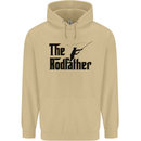 The Rodfather Funny Fishing Rod Father Mens 80% Cotton Hoodie Sand