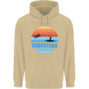 The Rodfather Funny Fishing Rod Father Mens 80% Cotton Hoodie Sand