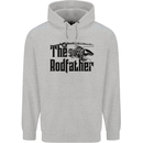 The Rodfather Funny Fishing Rod Father Mens 80% Cotton Hoodie Sports Grey