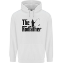 The Rodfather Funny Fishing Rod Father Mens 80% Cotton Hoodie White