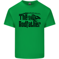 The Rodfather Funny Fishing Rod Father Mens Cotton T-Shirt Tee Top Irish Green