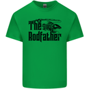 The Rodfather Funny Fishing Rod Father Mens Cotton T-Shirt Tee Top Irish Green