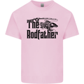 The Rodfather Funny Fishing Rod Father Mens Cotton T-Shirt Tee Top Light Pink