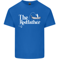 The Rodfather Funny Fishing Rod Father Mens Cotton T-Shirt Tee Top Royal Blue