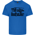 The Rodfather Funny Fishing Rod Father Mens Cotton T-Shirt Tee Top Royal Blue