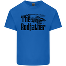 The Rodfather Funny Fishing Rod Father Mens Cotton T-Shirt Tee Top Royal Blue