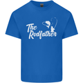 The Rodfather Funny Fishing Rod Father Mens Cotton T-Shirt Tee Top Royal Blue