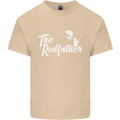 The Rodfather Funny Fishing Rod Father Mens Cotton T-Shirt Tee Top Sand