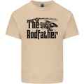 The Rodfather Funny Fishing Rod Father Mens Cotton T-Shirt Tee Top Sand