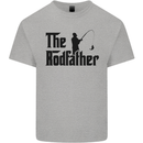 The Rodfather Funny Fishing Rod Father Mens Cotton T-Shirt Tee Top Sports Grey