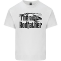 The Rodfather Funny Fishing Rod Father Mens Cotton T-Shirt Tee Top White