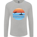 The Rodfather Funny Fishing Rod Father Mens Long Sleeve T-Shirt Sports Grey
