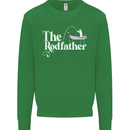 The Rodfather Funny Fishing Rod Father Mens Sweatshirt Jumper Irish Green