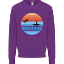 The Rodfather Funny Fishing Rod Father Mens Sweatshirt Jumper Purple