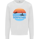 The Rodfather Funny Fishing Rod Father Mens Sweatshirt Jumper White