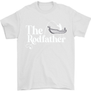 The Rodfather Funny Fishing Rod Father Mens T-Shirt Cotton Gildan White