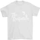 The Rodfather Funny Fishing Rod Father Mens T-Shirt Cotton Gildan White