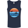The Rodfather Funny Fishing Rod Father Mens Vest Tank Top Navy Blue