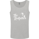 The Rodfather Funny Fishing Rod Father Mens Vest Tank Top Sports Grey