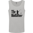 The Rodfather Funny Fishing Rod Father Mens Vest Tank Top Sports Grey