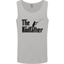 The Rodfather Funny Fishing Rod Father Mens Vest Tank Top Sports Grey
