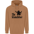 The Scuba Father Day Funny Diver Diving Mens 80% Cotton Hoodie Caramel Latte