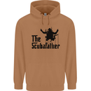 The Scuba Father Day Funny Diver Diving Mens 80% Cotton Hoodie Caramel Latte