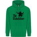 The Scuba Father Day Funny Diver Diving Mens 80% Cotton Hoodie Irish Green