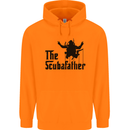 The Scuba Father Day Funny Diver Diving Mens 80% Cotton Hoodie Orange