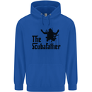 The Scuba Father Day Funny Diver Diving Mens 80% Cotton Hoodie Royal Blue