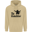 The Scuba Father Day Funny Diver Diving Mens 80% Cotton Hoodie Sand