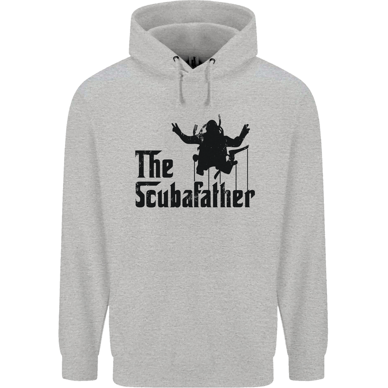The Scuba Father Day Funny Diver Diving Mens 80% Cotton Hoodie Sports Grey