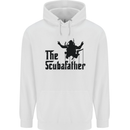 The Scuba Father Day Funny Diver Diving Mens 80% Cotton Hoodie White